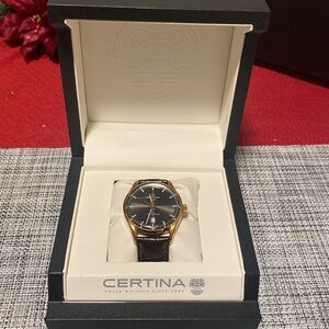 Certina DS-1 powermatic 80, PVD Rose Gold w/ grey anthracite crosshair dial 42MM